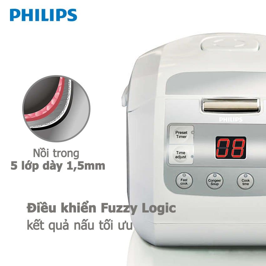 Nồi Cơm Điện Tử Philips HD3030 (1L)