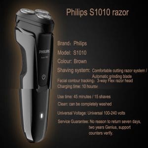 Máy cạo râu 3 lưỡi Philips tích hợp đèn led S1010 19