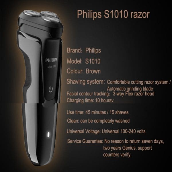 Máy cạo râu 3 lưỡi Philips tích hợp đèn led S1010 6