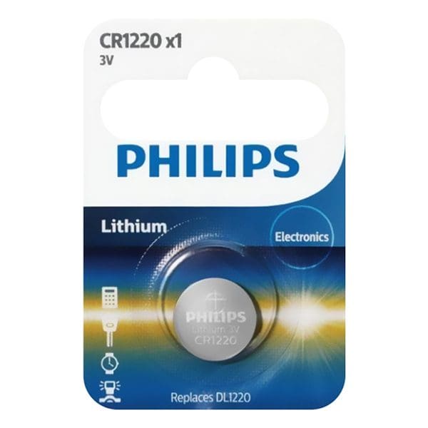 Pin nút Lithium Philips 3V CR1220P5B 1