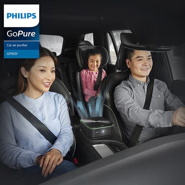 Máy lọc không khí, khử mùi trên xe ô tô Philips GP9101 cảm biến chất lượng không khí 6 màu 11