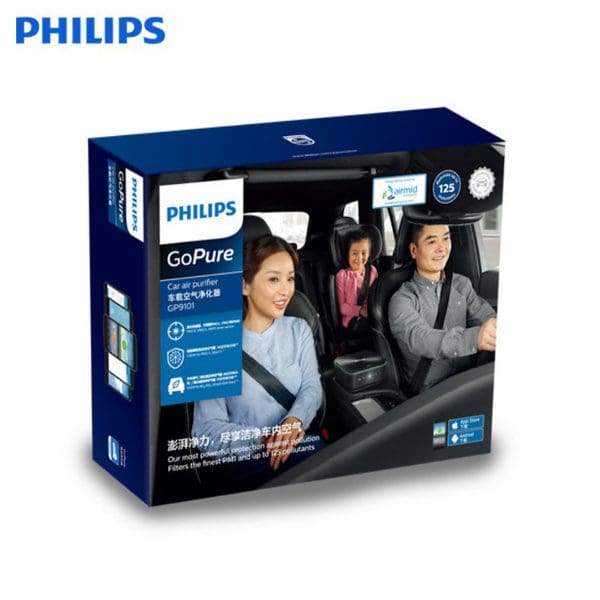 Máy lọc không khí, khử mùi trên xe ô tô Philips GP9101 cảm biến chất lượng không khí 6 màu 21