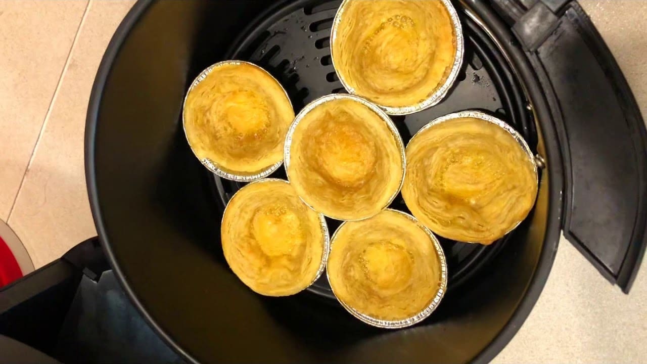 Cách làm bánh Tart Trứng bằng nồi chiên không dầu